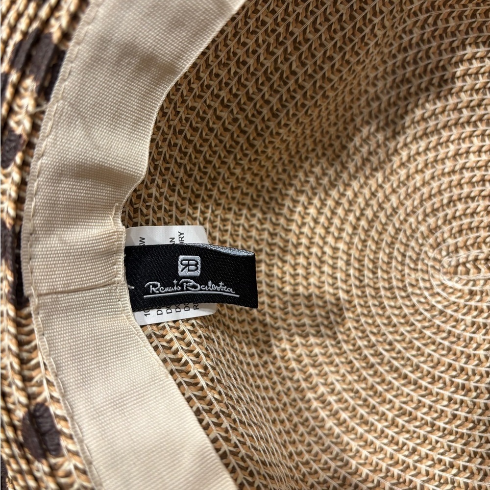 Renato Balestra Straw Hat, 100% paper straw - Picture 3 of 4